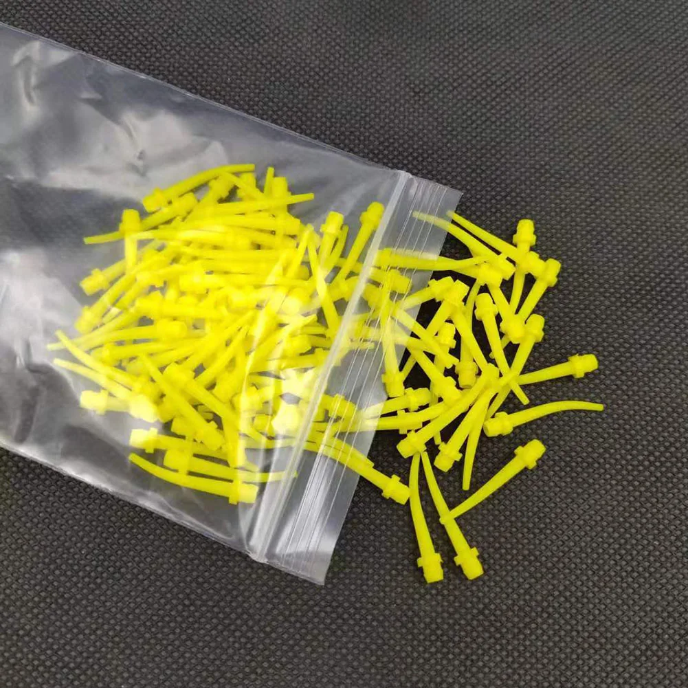 Teeth Whitening Gel Syringes - 100Pcs/pack Dental Mixing Nozzle Tips Disposable