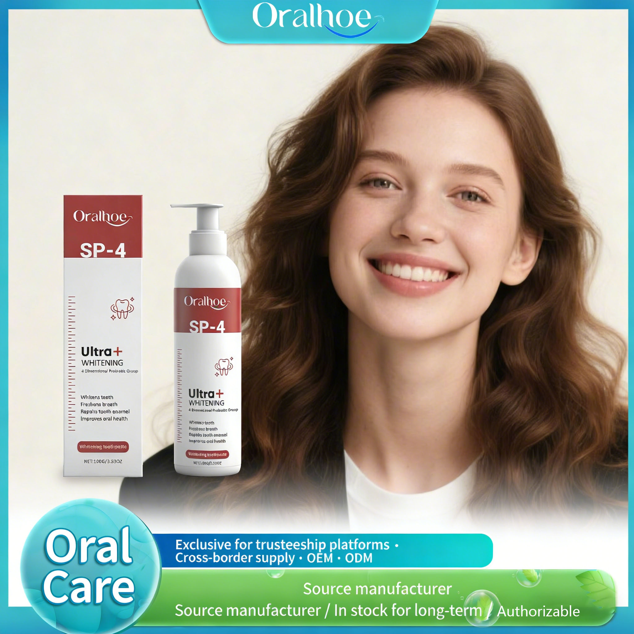 Teeth Whitening Or Tooth Whitening - ORALHOE Whitening Toothpaste Whiten Tooth Remove