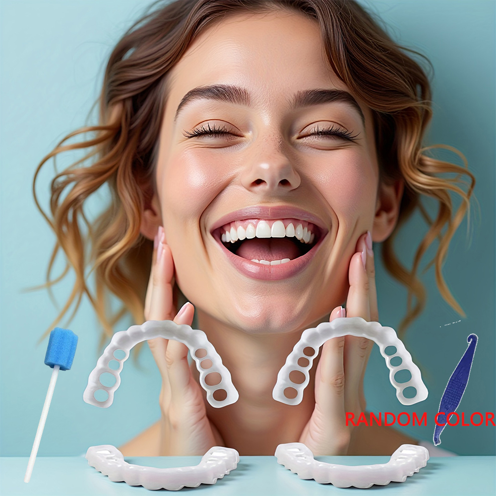 Teeth Whitening Uneven - Charming Smile Teeth Veneers, Temporary Whitening