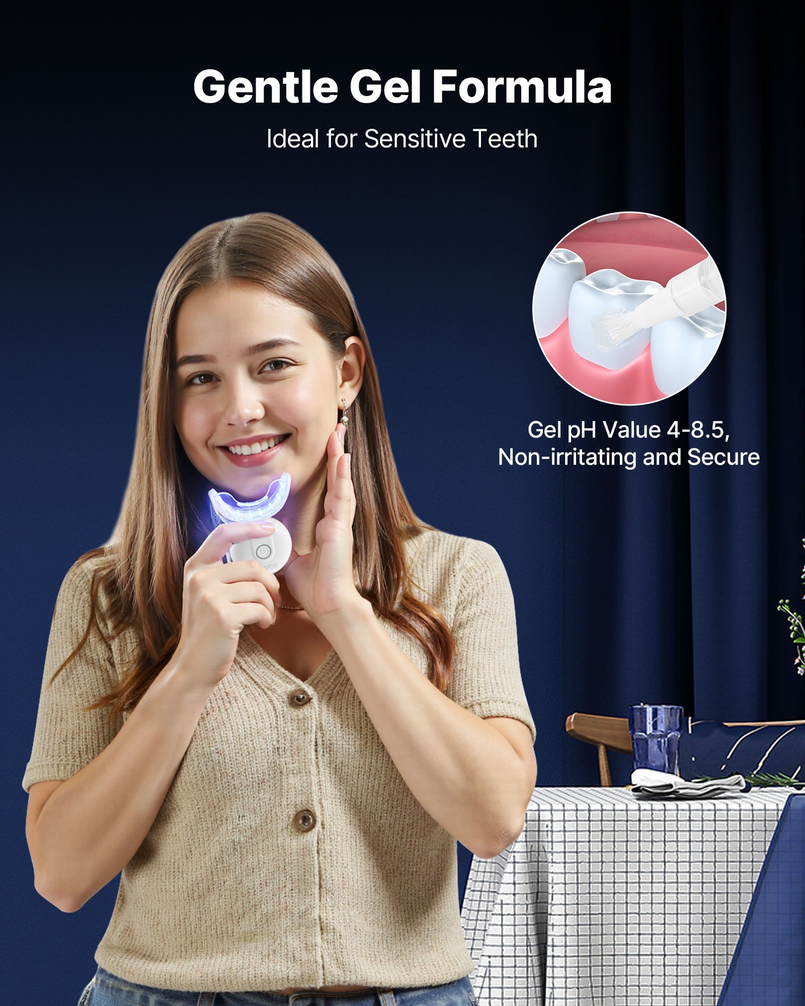 Teeth Whitening Kit With LED L – Teeth Whitening Gel Syringes Bewertung und Preis