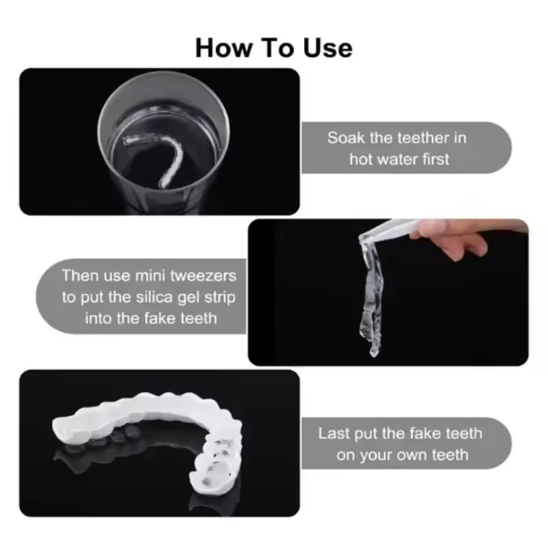 Reusable Temporary False Teeth – Teeth Whitening Uneven Bewertung und Preis