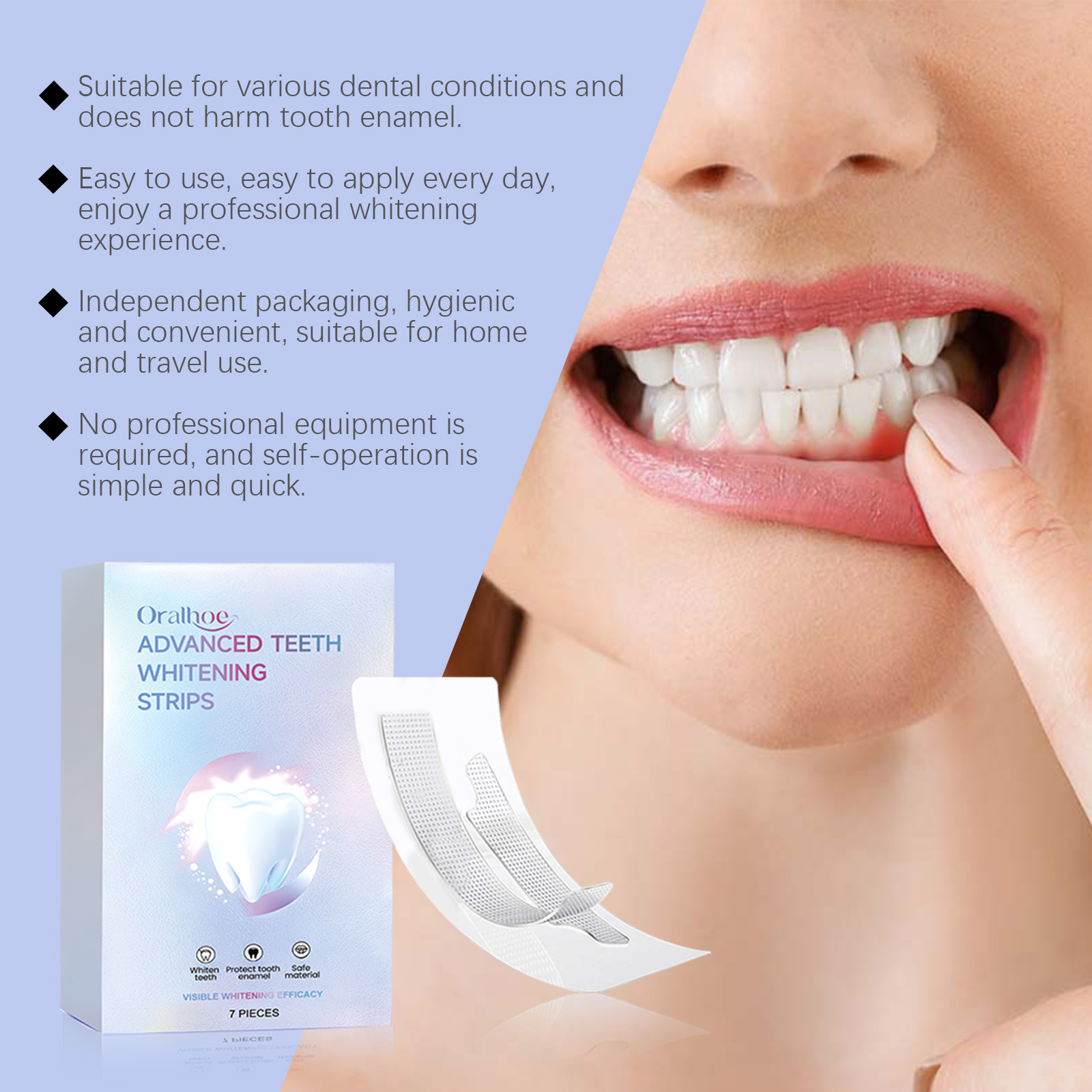 ORALHOE 7pcs Whitening Strips  – Teeth Whitening Or Tooth Whitening Bewertung und Preis
