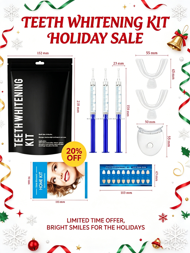 Glorysmile Teeth Kit - LED Lig – Teeth Whitening Gel Syringes Bewertung und Preis